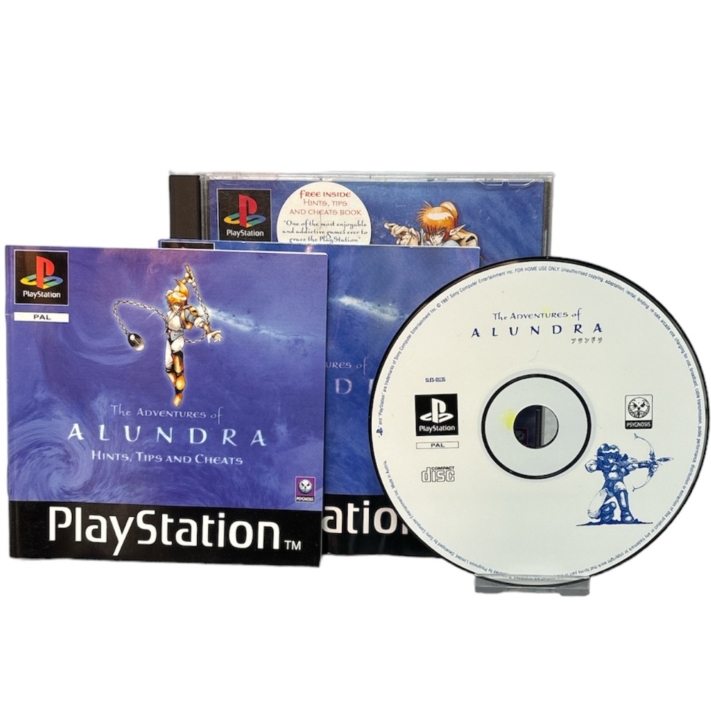 Les aventures d'Alundra PS1 PlayStation 1 PAL 1997 avec carte